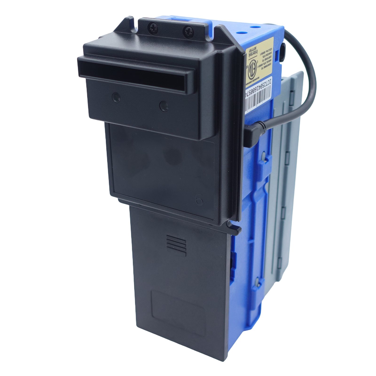 ICT A6E-25FCP-USD4, fitted bezel, 500-note stacker